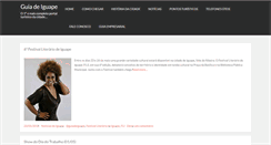 Desktop Screenshot of guiadeiguape.com.br